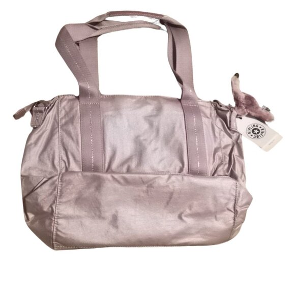 reduced brand new kipling vintage Asseni Small Tote Bag crossbody metallic pink - Picture 10 of 16